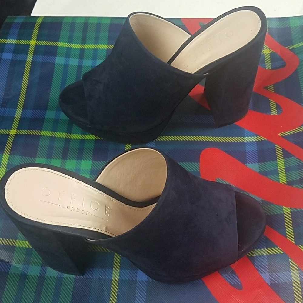 High heel slide sandals